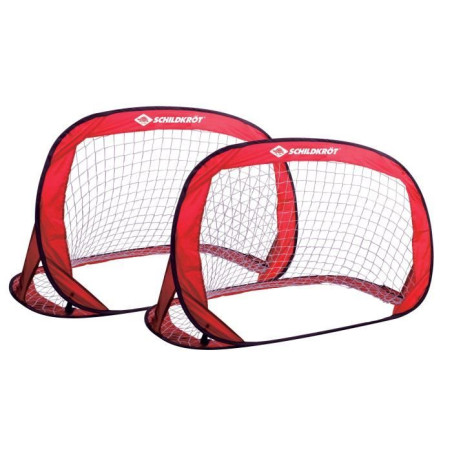 Cages - SCHILDKROT - Pop-Up&nbsp;- 120 x 80 x 80 cm - Activités plein air - 2 buts pliables + 4 crochets acier