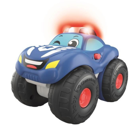 Ma voiture de police interactive - Clementoni - Effets sonores et lumieres - Facile a manipuler - Des 12 mois