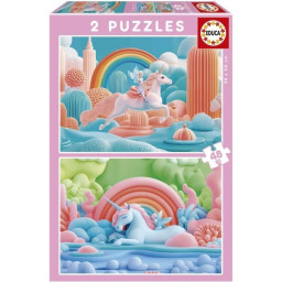 Puzzle - EDUCA - Licornes...