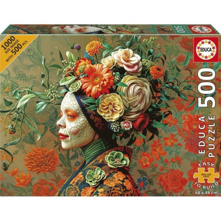 Puzzle - EDUCA - Reine Lézard - 500 pieces - Animaux - 68 x 48 cm - a partir de 10 ans