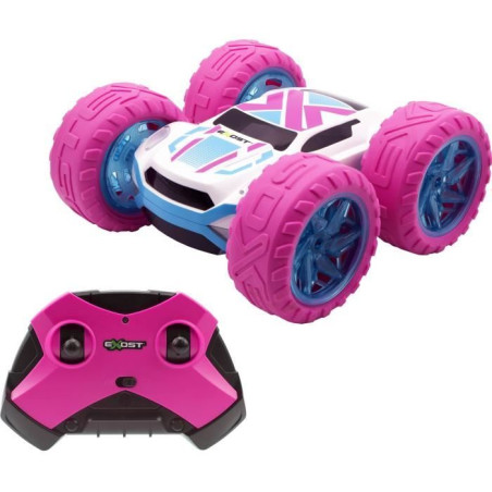 Voiture radiocommandée - EXOST - 360 Cross MX - Echelle 1/18 - 2,4 GHz - Batterie rechargeable - Rose - Des 5 ans