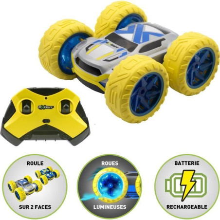 Voiture radiocommandée - EXOST - 360 Cross MX - Echelle 1/18 - 2,4 GHz - Batterie rechargeable - Jaune - Des 5 ans