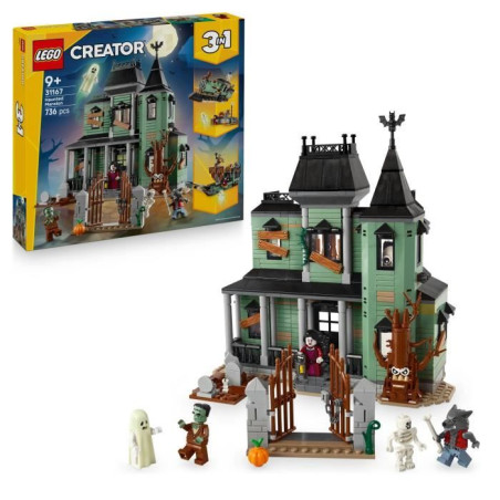 LEGO Creator 3-en-1 31167 Le Manoir Hanté - Jeu de Construction enfant des 9 ans