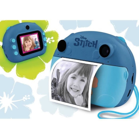 Appareil Photo Instantané - HI TECH - PRINT CAM - STITCH - Double objectif, effets et cadres, impression instantanée