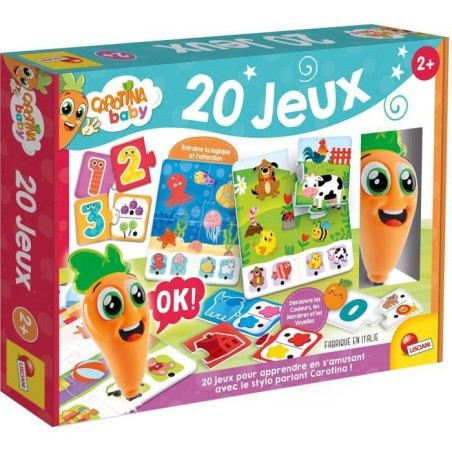 Stylo parlant - Jeu Éducatif - CAROTINA BABY - 20 jeux - Des 2 ans