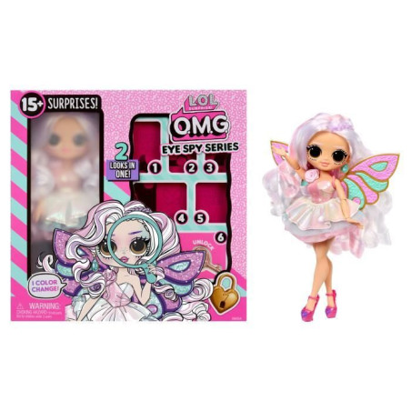 L.O.L. Surprise! - OMG Eye Spy Series - Fairy - 1 Poupée, Vetements, Accessoires, Indices a Résoudre, Surprises a Découvrir