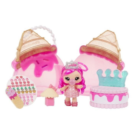 Yummiland Beauty Bag Playset + Lip Gloss Doll - Ice Cream Beauty Bag