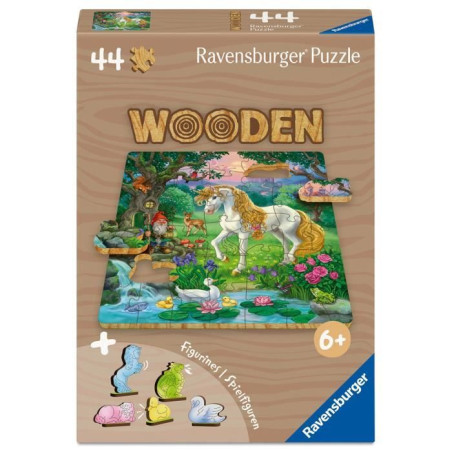 Les licornes - Puzzle bois 44 pieces - des 6 ans - Ravensburger
