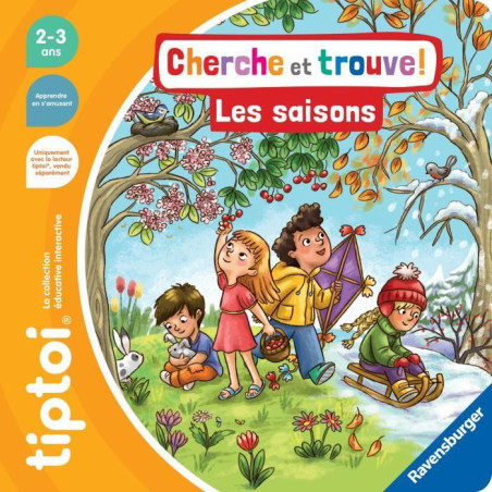 Ravensburger-tiptoi-Livre interactif-Cherche et trouve Les saisons-Jeu éducatif électronique,sans écran-A partir de 2 ans-130