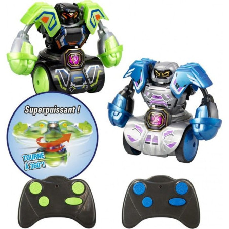 Robot radiocommandé 2.0 - YCOO - Robot Kombat Tornado - Combat 360° - LED & Sons - Pack 2 joueurs - Des 5 ans