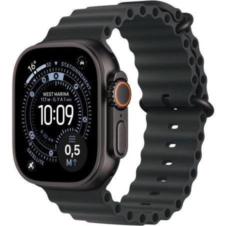 Apple Watch Ultra 3&nbsp;GPS + Cellular&nbsp;- 49mm&nbsp;- Boîtier Black Titanium - Bracelet Black OceanBand