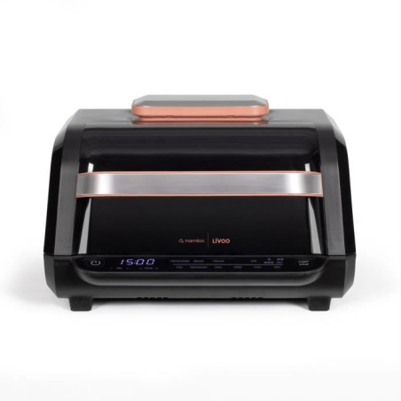 Friteuse sans huile et grill - LIVOO - Livoo x Marmiton - DOC305 - 6 L - 1500-1700 W - 2 en 1 - 8 programmes - 4 réglages de ch