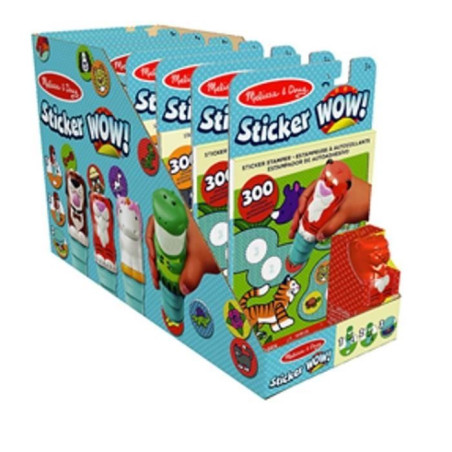 Pack tampon d'autocollants + bloc d'activités + tampon - des 3 ans - Melissa & Doug