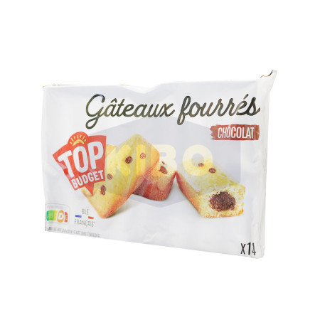 14 mini gâteaux fourrés goût chocolat 420g