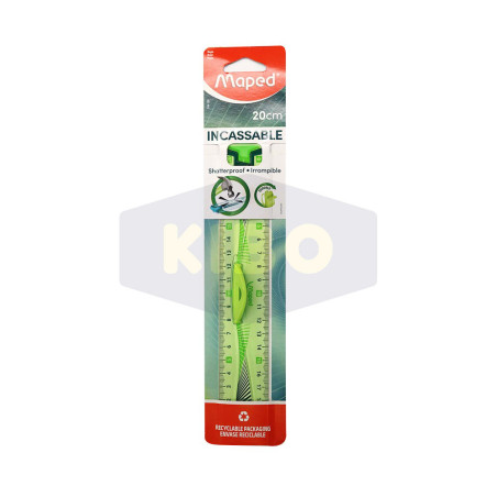 Règle double décimètre flexible 20 cm
