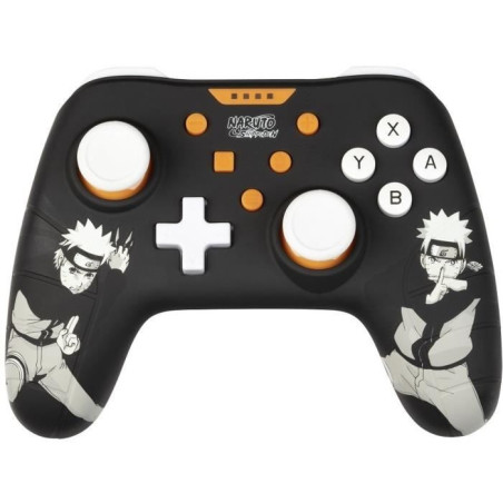 Manette filaire KONIX Naruto Shippuden Nintendo Switch / Switch 2 / PC Fonction vibration Câble 3 m Motif Naruto Noir