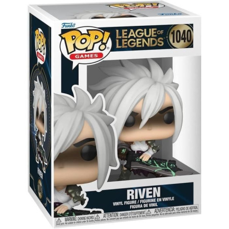 Figurine Funko Pop! - League of Legends - Riven - 9 cm - Vinyle - Emballage boîte-fenetre