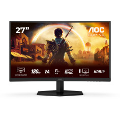 Ecran PC Gamer incurvé - AOC - 27'' - FHD - 180Hz - Dalle Fast VA - 0,5ms - C27G42E