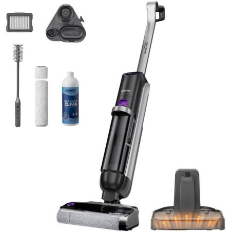 Aspirateur laveur sans fil - EUREKA - New 630 - 150 W - 21 600 Pa - Autonomie 38 min - Noir
