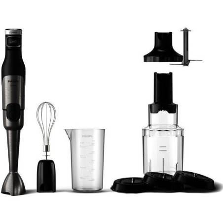 Mixeur plongeant - PHILIPS Série 5000 - HR2684/00 - 1200 W - Gris / Noir