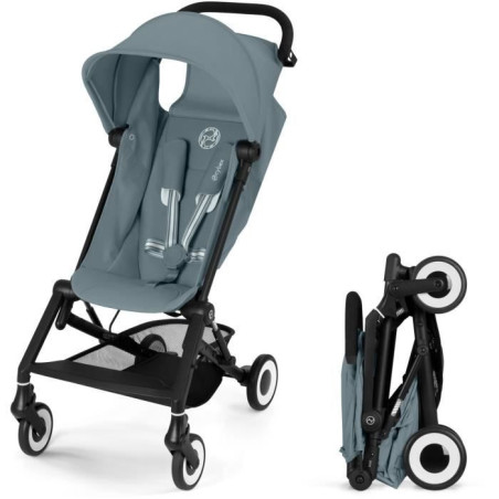 Poussette canne ultra-compacte Agis CYBEX - 5 a 22 kg (6 mois - 4 ans) - poussette légere 6,3 kg - compatible avion - Stormy Bl