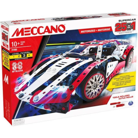 Supercar - BANDAI - Meccano - APM20105 - 25 Modeles