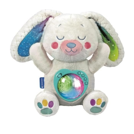 CLEMENTONI - Mon Lapin Polaire - Projecteur d'Aurores Boréales