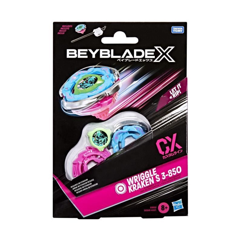 Beyblade X Starter Pack Wriggle Kraken S 3-85O CX, toupie et Lanceur Beyblade X Starter Pack Wriggle Kraken S 3-85O CX, toupie et Lanceur