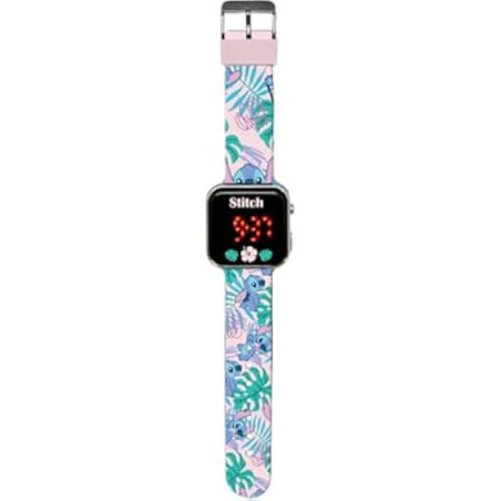 Montre LED Stitch tropical avec fonctions heure et date