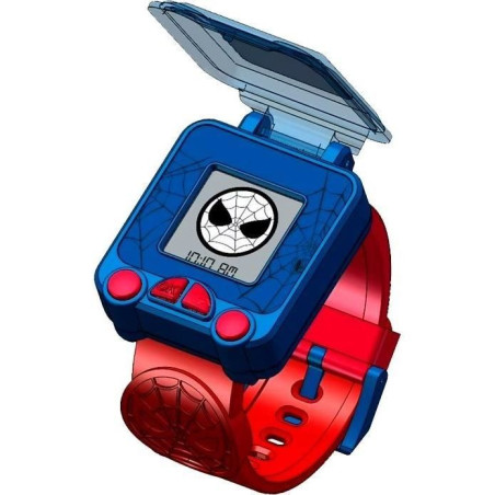 Montre Educative Spiderman - Indique heure, date - Contient 5 jeux - Fond d écran interchangeable - Effet sonore - Pile incluse
