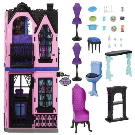 Monster&nbsp;High - Hôtel Bouh-tique - Maison de poupée et accessoires - Monster High - JBF16