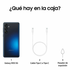 Smartphone Samsung Galaxy M55 5G Octa Core 8 GB RAM 256 GB Noir Smartphone Samsung Galaxy M55 5G Octa Core 8 GB RAM 256 GB Noir