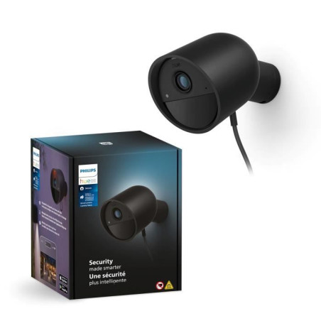 Caméra filaire - Philips Hue - Secure - HD 1080P - Utilisation intérieure ou extérieure - Contrôle avec une seule applicatio
