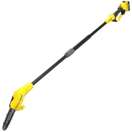 Élagueuse sur perche sans fil + batterie 4Ah + chargeur - Stanley Fatmax - SFMCPS620M1-QW - 18V - chaîne 20cm - Jusqu'a 4,5m