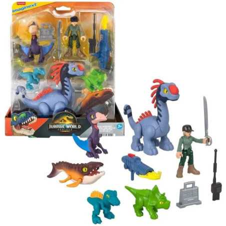 Fisher-Price Figurines Dinosaures Air, Mer, Terre - Jurassic World - Multipack Imaginext - Des 3 ans - JFR25