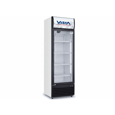 Réfrigérateur Vitré Vista - 1 Porte - 460l - 60 x 210 x 60 Cm - Noir