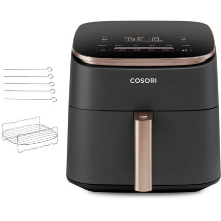Friteuse sans huile COSORI - Turbo Blaze Chef Edition - Capacité 6L - 6 programmes - 1725W - Noir