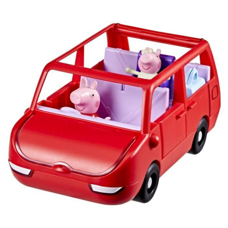 Peppa Pig La grande voiture familiale, coffret avec véhicule et 2&nbsp;figurines, a partir de 3&nbsp;ans
