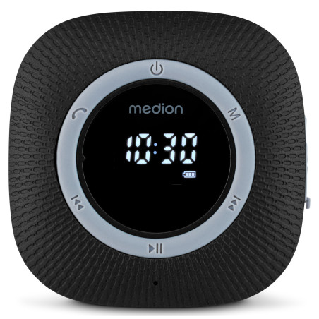 Radio de Douche - MEDION - FM - Bluetooth - IPX6 - Ventouse de fixation - Noir