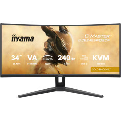 Ecran PC Gamer incurvé - IIYAMA - 34 - WQHD - 240Hz - Dalle VA - 0.4ms - Réglable en hauteur - G-Master GCB3486WQSCP-B1