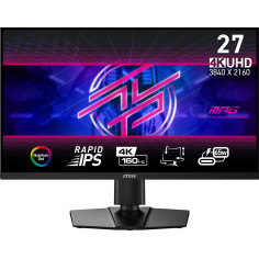 Ecran PC Gamer - MSI - 27'' - UHD - 160Hz - Dalle Rapid IPS - 0.5ms - MPG274URF QD
