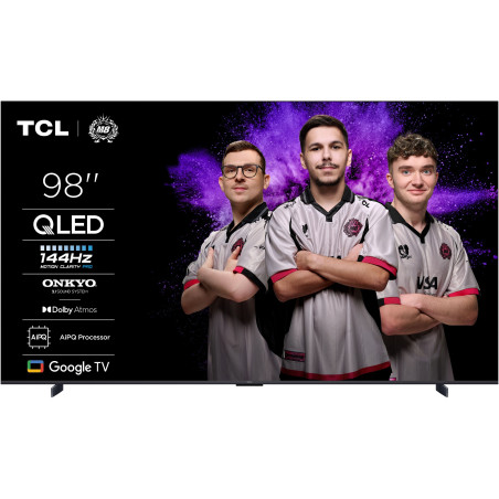 TCL 98QLED810K - TV QLED 98 (249 cm) - 4K UHD 3840x2160 - 144 Hz - Dolby Vison IQ - Google TV - 4xHDMI 2.1 - WiFi