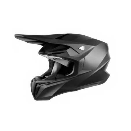 SHODAN casque cross SH-806 brillant solide TAILLE S noir brillant et solide