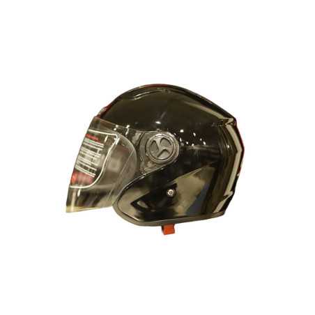 SHODAN casque jet double visière SH-585 TAILLE M noir brillant et solide