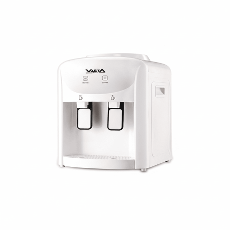 Distributeur d’Eau de Table Vista - Eau Chaude et Froide Instantané - avec Distributeur de Gobelets - 570W - Blanc