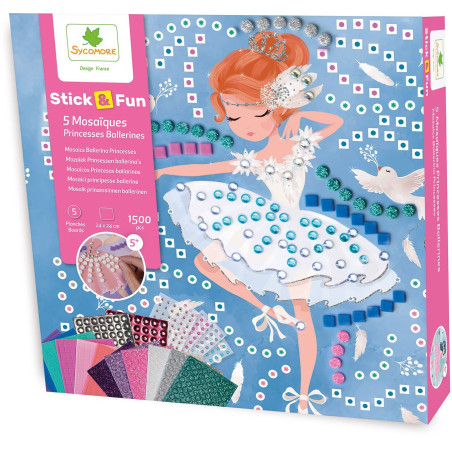 Mosaiques - SYCOMORE - Stick'N Fun - Princesses ballerine - Des 5 ans