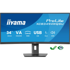 Ecran PC incurvé - IIYAMA - 34 - WQHD - 120Hz - Dalle VA - 0,4ms - Ajustable en hauteur - XCB3494WQSU-B1