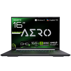 PC Portable gamer GIGABYTE AERO X16 1WH93FRC64AH - 16'' QHD+ 165HZ - RTX5070 - AMD RYZEN AI 7 350 - 32Go - 1To SSD - Win 11 FAMI