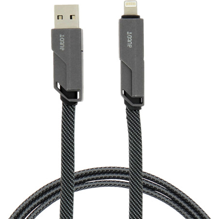 Câble plat - AUTO T - 540313 - USB-C - 4 connecteurs
