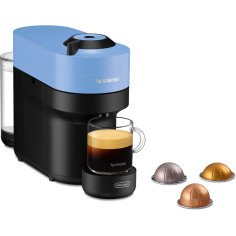 Machine a café capsules - Nespresso - De'Longhi - Vertuo pop - ENV90.A - Bleu - 7 capsules Nespresso incluses